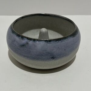 Blue Moon Pottery Hand Made Ring Holder/Jewelry Catch All, Multi-Color Blue Gray